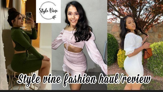 'STYLE VINE MINI  FASHION HAUL/REVIEW'