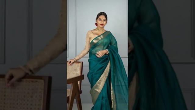 'kora silk saree #fashion #treditionaldress#viral #banarasisaree#silksaree #traditional#classylook'