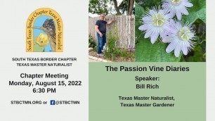 'The Passion Vine Diaries - August Meeting'