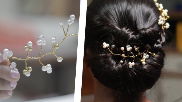 'DIY Hair Vine in just 2 min | How To Make Fashion Hair Accessories For Hairstyles| DIY Hair Brooch'