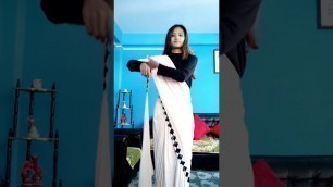 'Now every one can wear saree #viralvideo #fashion #sareefashion #viralshorts #readytowear #fashion'