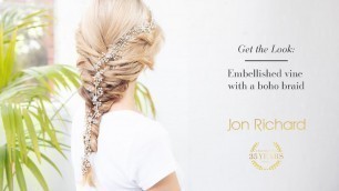 'How To Style A Boho Braid With A  Hair Vine'