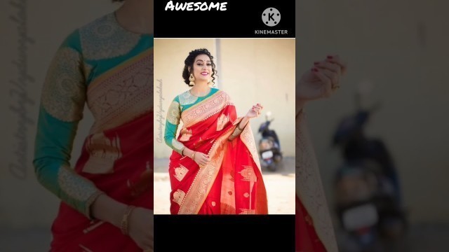 'awesome saree style draping #shorts #shortsviral #youtubeshorts #trending #saree #fashion'