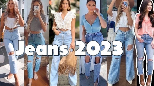 'TENDENCIAS DE MODA EN JEANS |JEANS 2023| OUTFITS jeans 