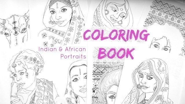 'Printable Adult Coloring Book || African and Indian Coloring Pages Download'