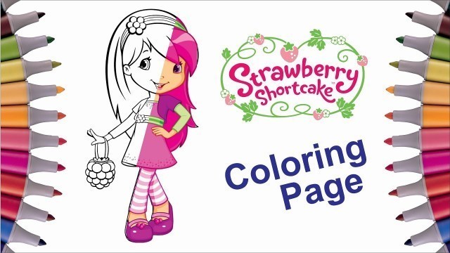 'Coloring Raspberry Torte - Strawberry Shortcake Coloring Page for Girl | Art For Kids'