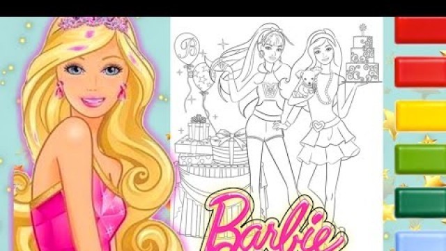 'Barbie Coloring Video #28 | Barbie Fashion Doll coloring page'