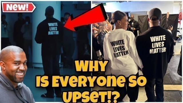 'UH OH! Kanye West SLAMMED For Wearing White Lives Matter Shirt At Yeezy Fashion Show !!!'