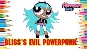 'Powerpuff Girls Coloring Book Pages | Bliss\'s evil Powerpunk counterpart fashion new style #164'