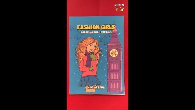 'Fashion Girls (Vol. 1): Coloring Book for Kids Flip Through #art #coloring #coloringbook'