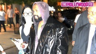 'Kanye West & A Mystery Woman Are Caught Sneaking Out The Back Door Of The Vogue Fashion Show In N.Y.'
