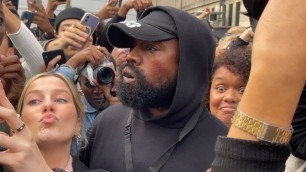 'KANYE WEST IN THE CROWD AT GIVENCHY WOMEN’S SPRING SUMMER 2023 RTW SHOW IN PARIS'