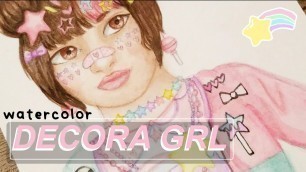 'decora girl // watercolor speedpaint + ANNOUNCEMENT 