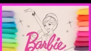 'Barbie Coloring Pages : Fun coloring for kids * Coloreando a Barbie y saludos [NEW 2018]'