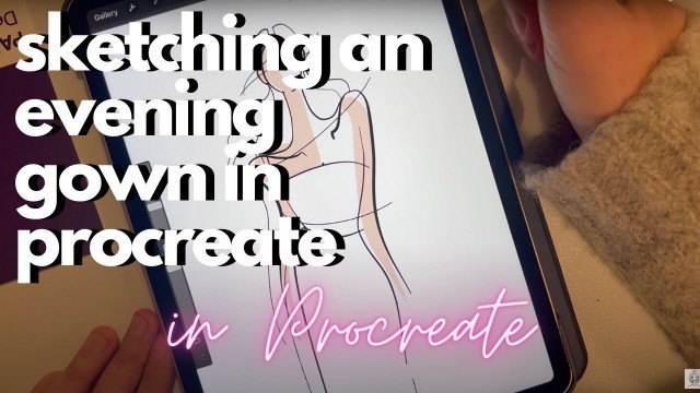 'Procreate Tutorial / How To Sketch A Fashion Figure Step By Step / Real Time Sketching'