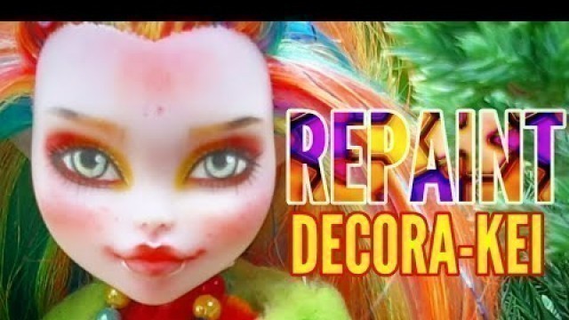 'Harajuku Decora Kei Girl Ooak Custom Doll Repaint ! Monster High Art Doll Collab / Batsy Claro Doll'