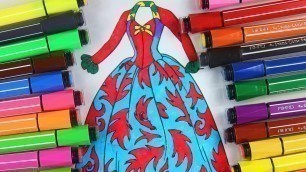 'Coloring Pages Dresses For Girls | How to Draw Dresses, Clothes for Girls | Art Colors for Children'