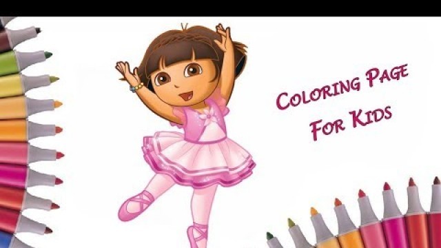 'Dora The Explorer Coloring Drawings For Girl | Strawberry Shortcake Coloring Page | Fun Art Coloring'