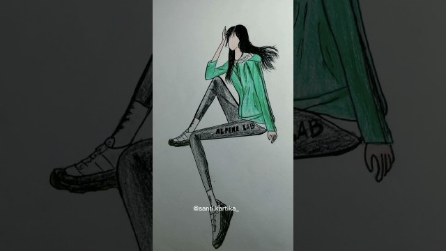 'Step by step Menggambar Fashion Sketch 2'