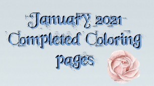 'January 2021 Completed Coloring Pages'