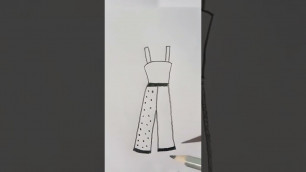 'How to draw a girl dress drawing Fashion Art #shorts#shortsvideo#art#drawing#pencilsketch#viralvideo'