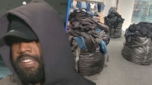 'Kanye West CLAPS BACK at Criticism of Selling Clothes in Trash Bags in RARE Interview'