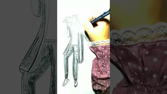 'Step by step menggambar Fashion Sketch'