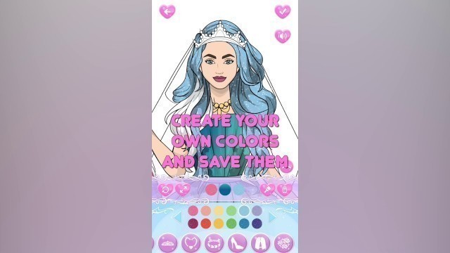 'Wedding Coloring Dress Up'