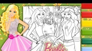 'Barbie Coloring Video #23 | Barbie Fashion Doll Coloring Page'