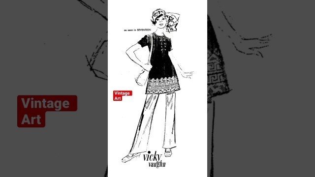 '1970’s fashion sketch art #shorts'