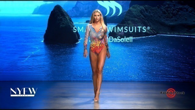 'SMART SWIMSUITS - 4K | New York Fashion Week powered by DCSW | Swimwear Runway Bikini Girls'