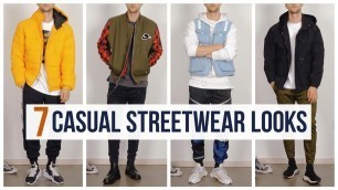 '7 Casual Streetwear Outfits for Fall 2019 | Outfit Ideas | Men’s Fashion Lookbook'