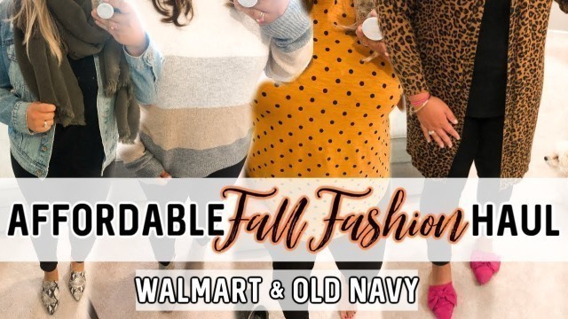 'FALL FASHION 2019 | WALMART AND OLD NAVY TRY ON HAUL | JESSICA O\'DONOHUE'