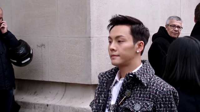 'William Chan (陳偉霆) attending the Chanel Fashion Show in Paris, March 7th'