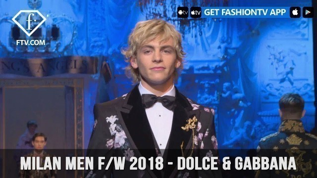 'Dolce & Gabbana Milan Menswear Fashion Week Mens Fall/Winter 2018 Collection | FashionTV | FTV'