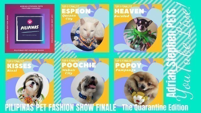 'YouTube Live Episode 9- Finale of Pilipinas Pet Fashion Show 2020- The Quarantine Edition'