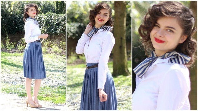 '40s Vintage Inspired Head To Toe Look | Style Revival: 1940s'