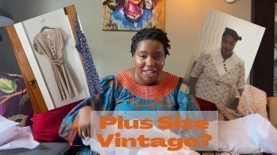 'Unboxing Plus Size 1940s Vintage Dresses'