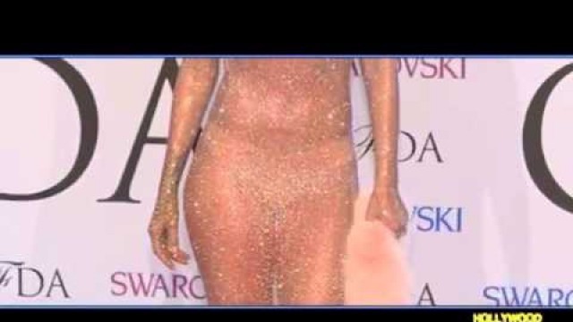 'Rihanna Flashes NIPPLES In Sheer Dress At CFDA Awa'