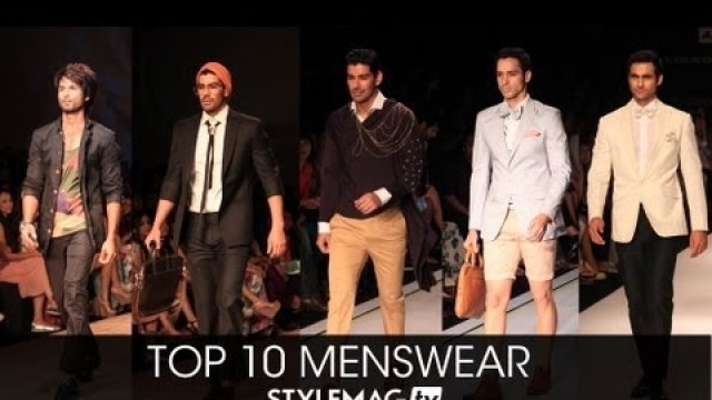 'Top 10 - Menswear at Lakme Fashion Week Summer Resort 2013'