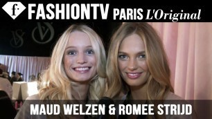 'Victoria\'s Secret Fashion Show 2014-2015 BACKSTAGE:  Maud Welzen & Romee Strijd | FashionTV'