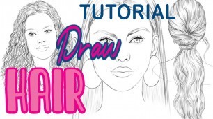 'Fashion Illustration How to draw HAIR'