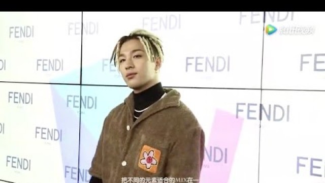 'Short interview with TAEYANG at Fendi Men\'s Fall/Winter 2017-18 Fashion Show in Milan'