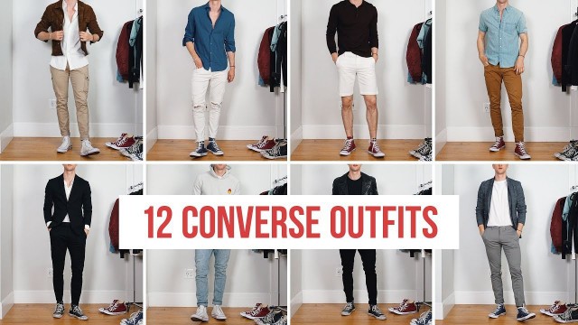 '12 Ways to Style Converse Sneakers | Men’s Fashion | Outfit Ideas'