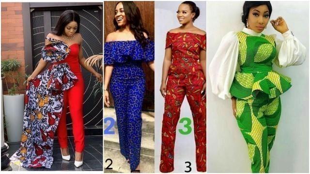 'Best of Ankara jumpsuits design #africaprint for ladies fashion'