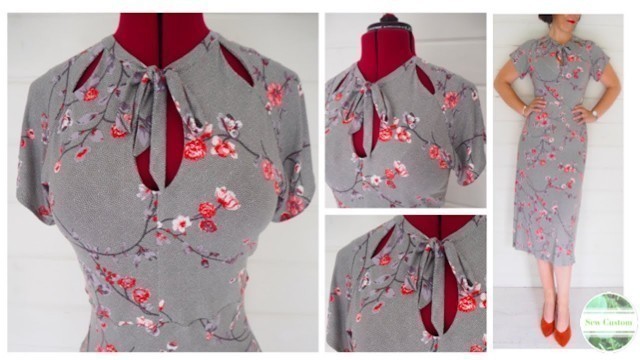 'The Making of my 1940s \"STYLE\" Tea Dress with Keyhole Detail'