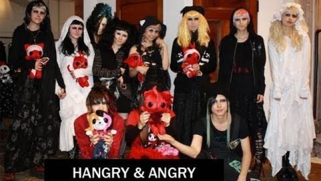 'h.NAOTO Hangry & Angry fashion show, Gothic Lolita Harajuku Punk clothing models, makeup'