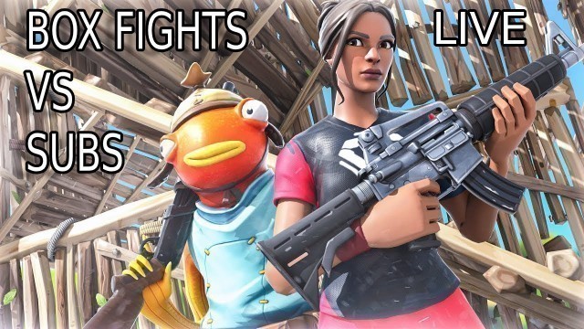 'FORTNITE LIVE STREAM / CUSTOM SCRIMS / BOX FIGHTS / SQUADS / ARENA / GIVEAWAY / FASHION SHOW'