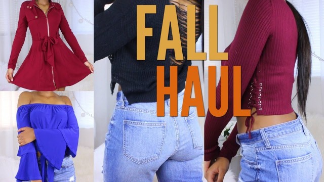 'NEW FALL FASHION NOVA HAUL | 2017 CLOTHING TRY ON!'