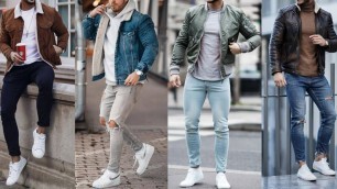 'Latest stylish winter fashion for Men | Different style of denim, bomber, leather jackets & hoodies'